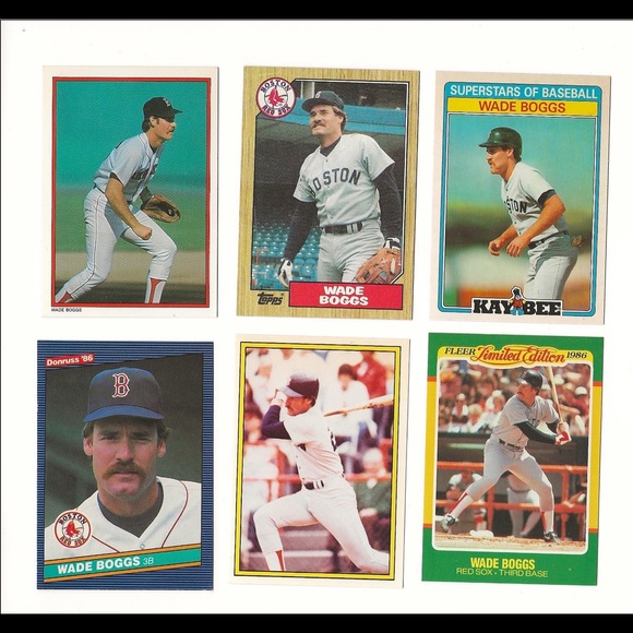 84 85 86 87 88 91 92 Topps Stadium Club Donruss Fleer Bowman Wade Boggs Lot - Picture 4 of 10